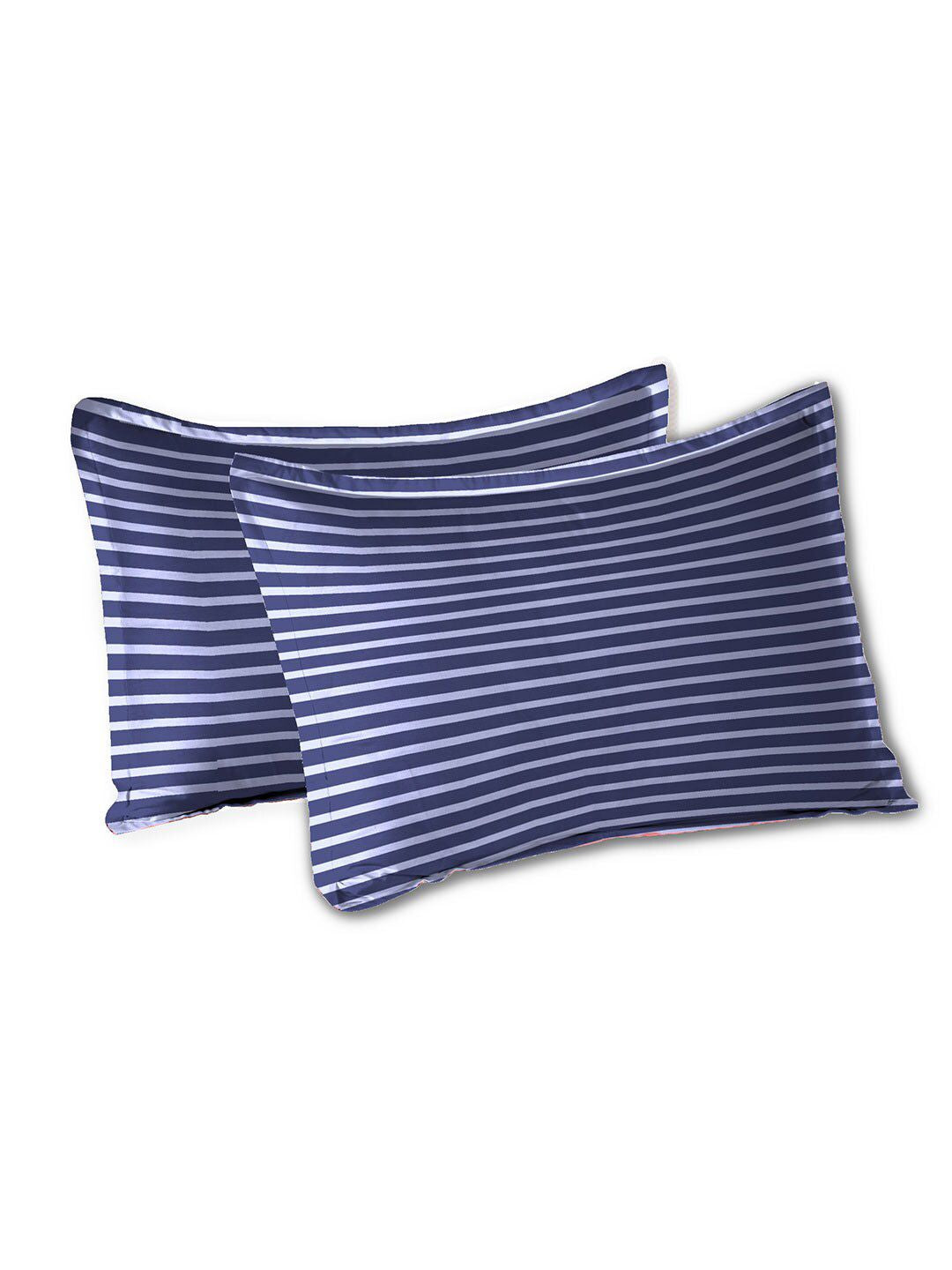 MYTRIDENT Modern Indigo Urban Comfort Flat 144TC Queen Cotton Bedsheet Set