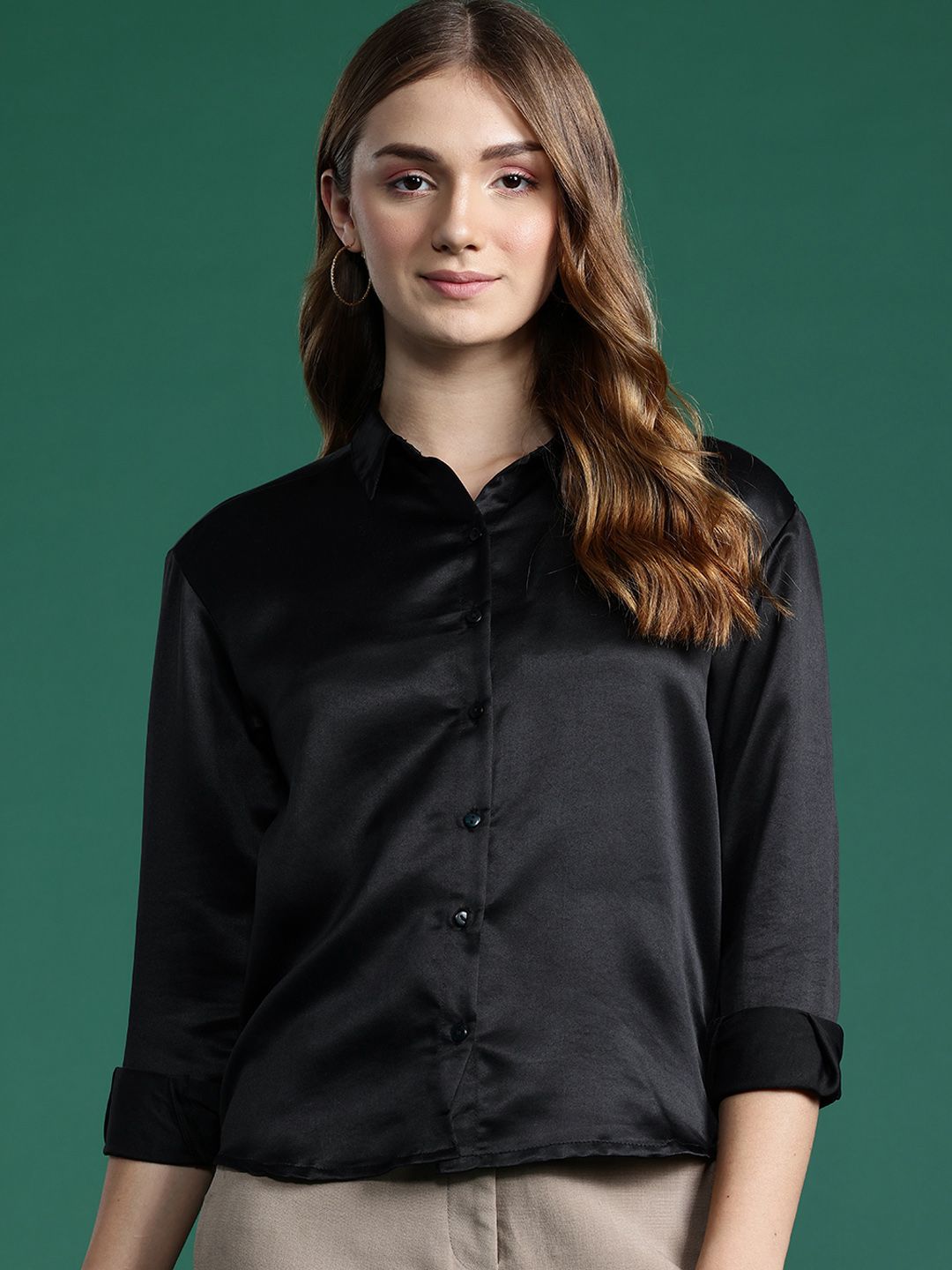 DressBerry Casual Satin Shirt