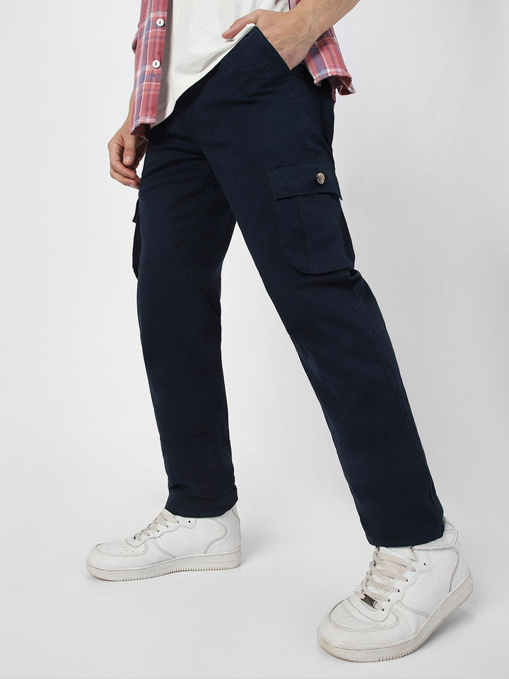 Urbano Fashion Men Mid-Rise Cargos Trousers