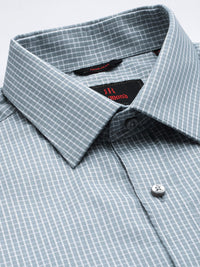 Raymond Pure Cotton Opaque Checked Formal Shirt