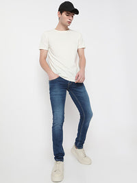 SPYKAR Men Cotton Slim Fit Low-Rise Light Fade Stretchable Jeans