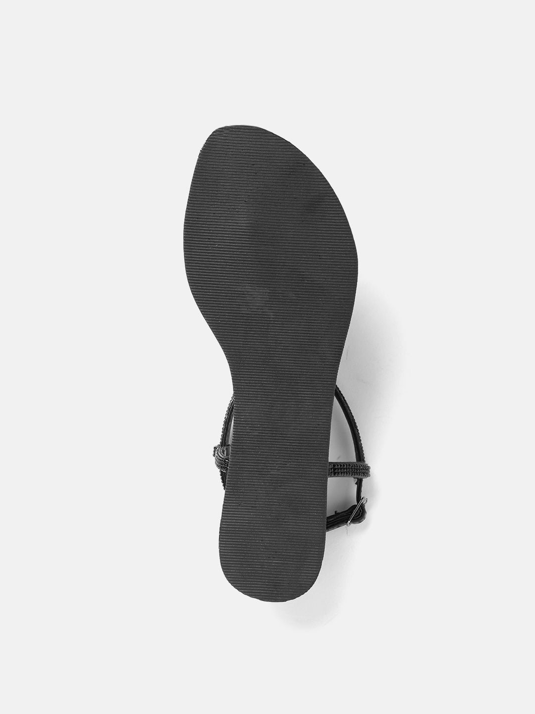 Lino Perros Embellished T-Strap Flats