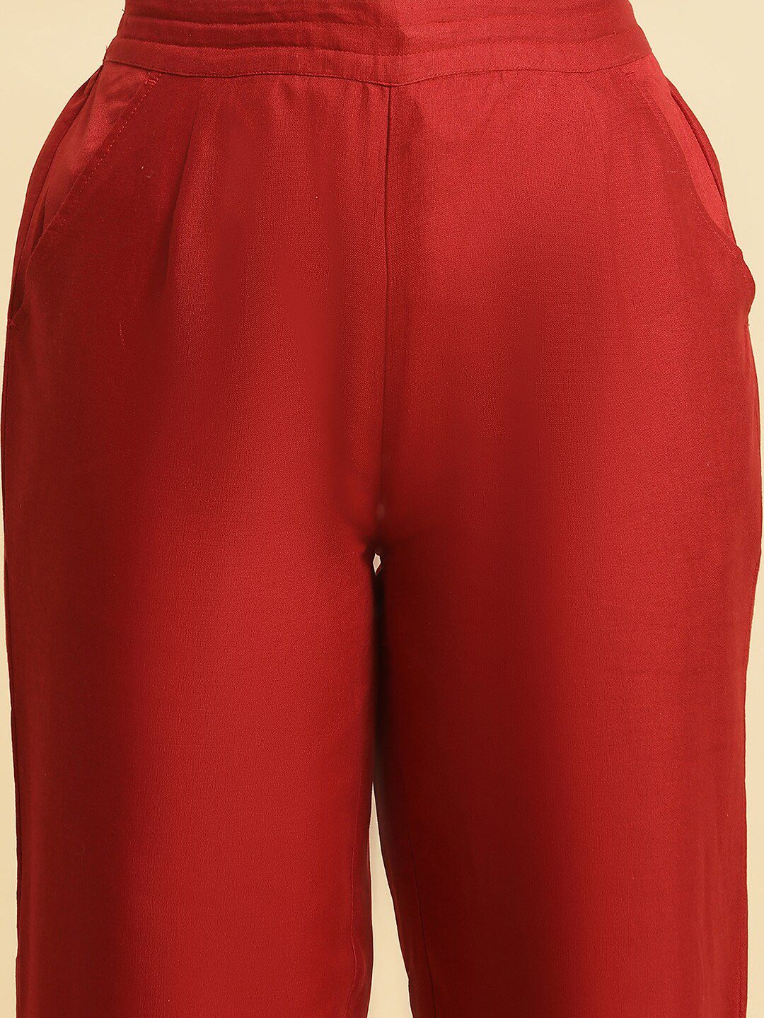 W Women Ethnic Parallel Trousers