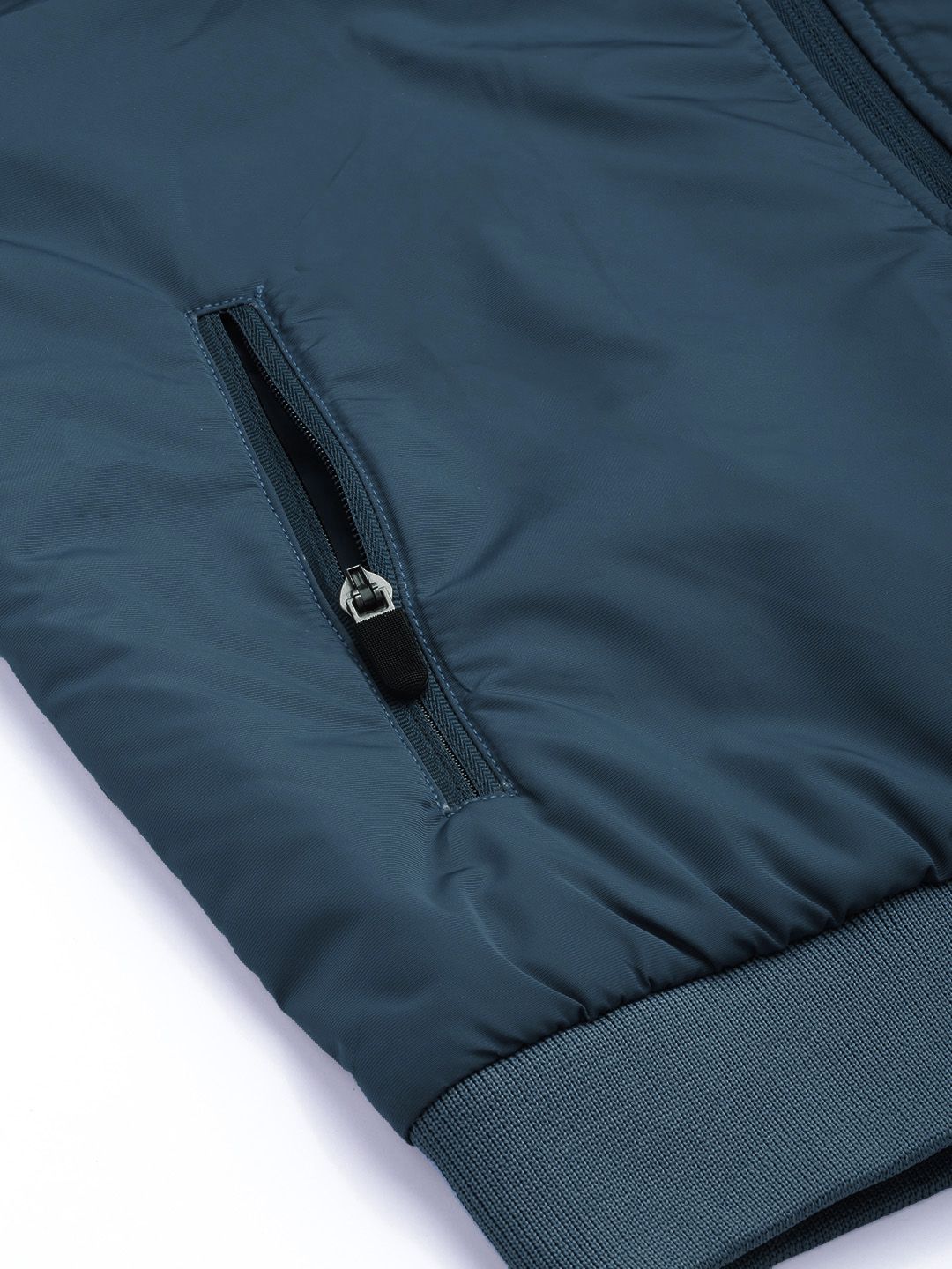 The Indian Garage Co Men Typographic Print Zip-Front Biker Jacket