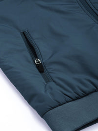 The Indian Garage Co Men Typographic Print Zip-Front Biker Jacket