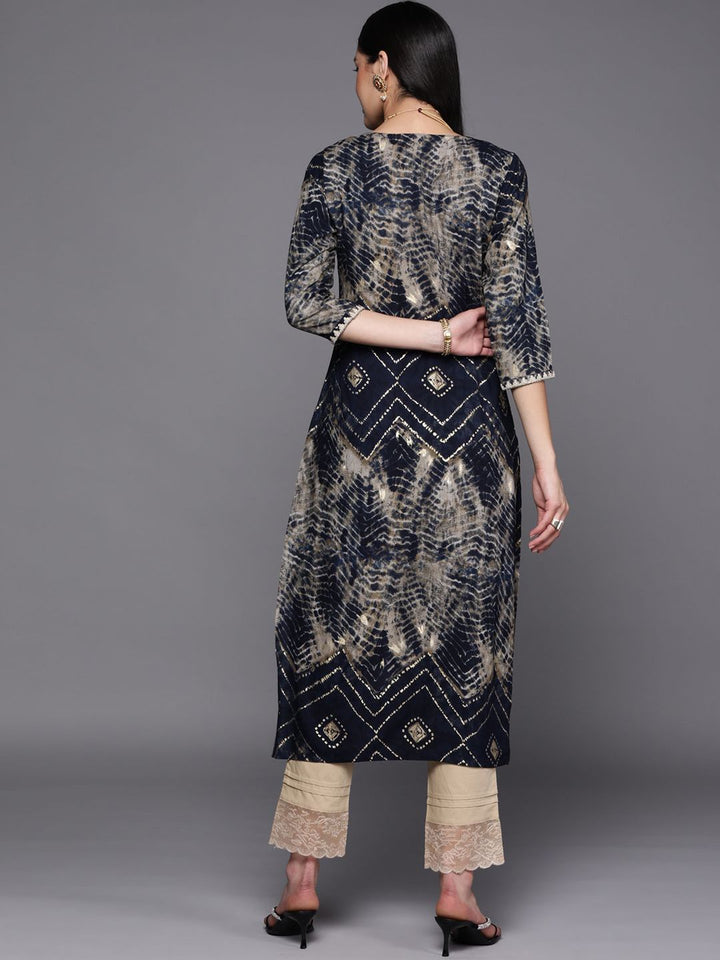 Libas Women Yoke Design Mirror Work Kurta