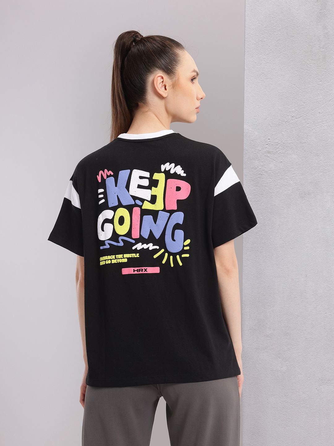 HRX by Hrithik Roshan Typography Printed Lifestyle T-Shirt