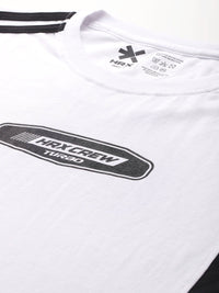 HRX by Hrithik Roshan Lifestyle Brand Logo Print Drop-Shoulder Sleeves T-shirt