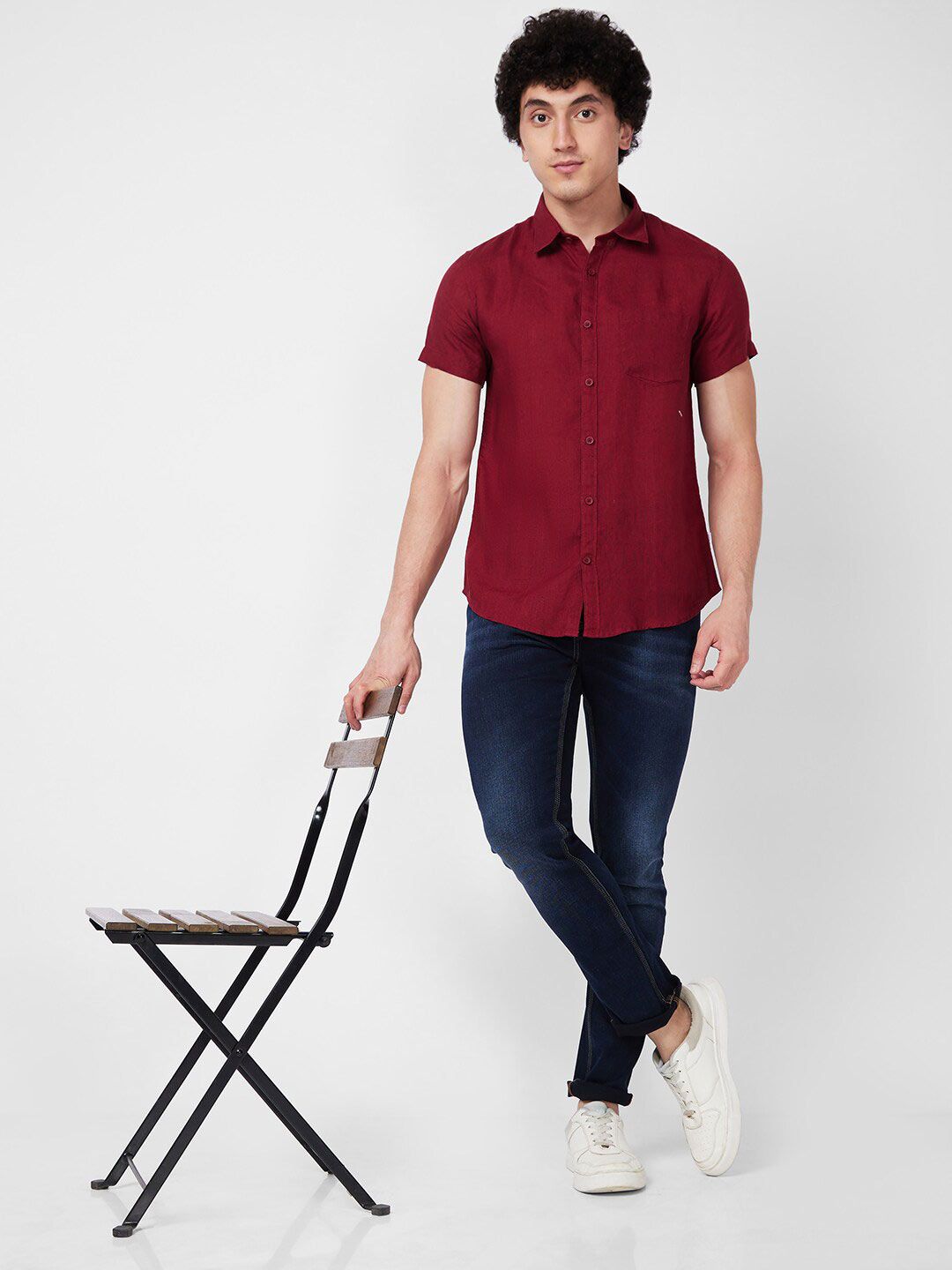 SPYKAR Linen Casual Shirt
