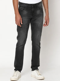 SPYKAR Men Slim Fit Low-Rise Light Fade Dark Shade Clean Look Stretchable Jeans
