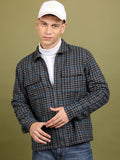 HIGHLANDER Shepherd Checks Spread Collar Flannel Shacket