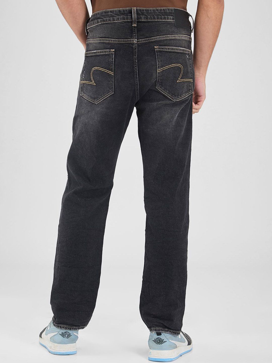 SPYKAR Men Relaxed Fit Mildly Distressed Light Fade Stretchable Mildly Distressed Jeans