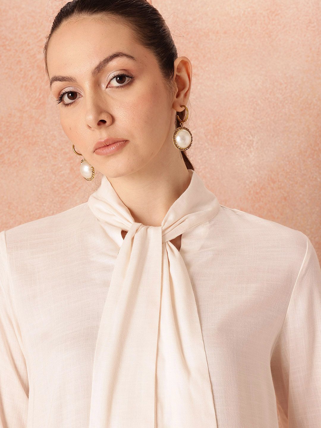 all about you Women Regular Kurta with Trousers With Tie-Up Detail