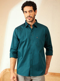 DENNISON Smart Spread Collar Cotton Formal Shirt