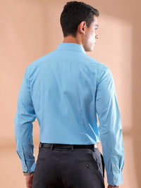 The Indian Garage Co. X Luxe Men Slim Fit Micro Checks Formal Shirt