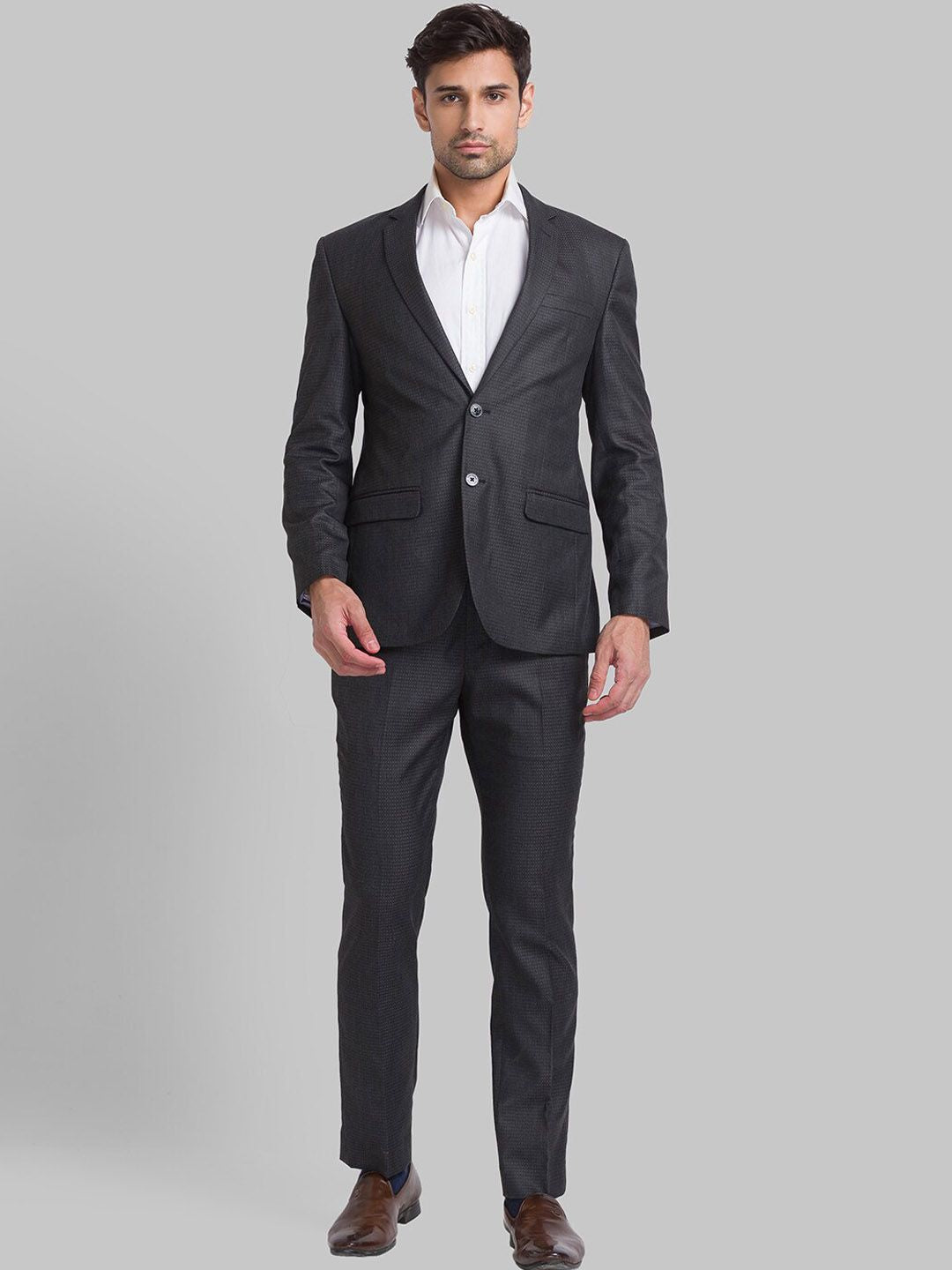 Park Avenue Men Single-Breasted Super Slim-Fit 2-Piece Suit