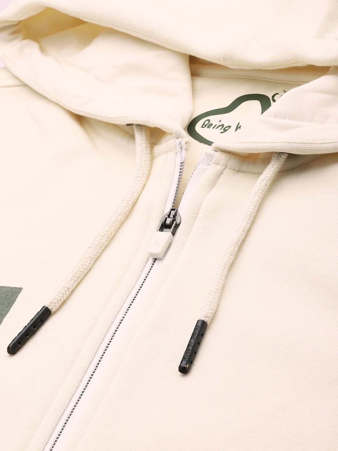 Being Human Brand Logo Printed Hooded Sweatshirt