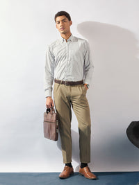 DENNISON Men Smart Micro Checks Formal Shirt