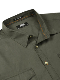 Thomas Scott Plus Size Cotton Premium Slim Fit Opaque Casual Shirt