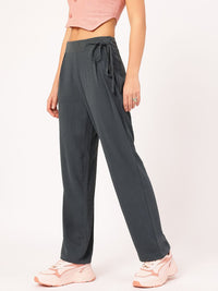 DressBerry Women Tie-Up Twist Crinkled Trousers