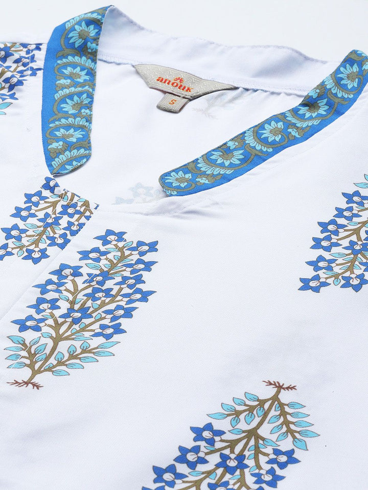 Anouk Women Ethnic Motifs Printed Kurta with Trousers & Dupatta