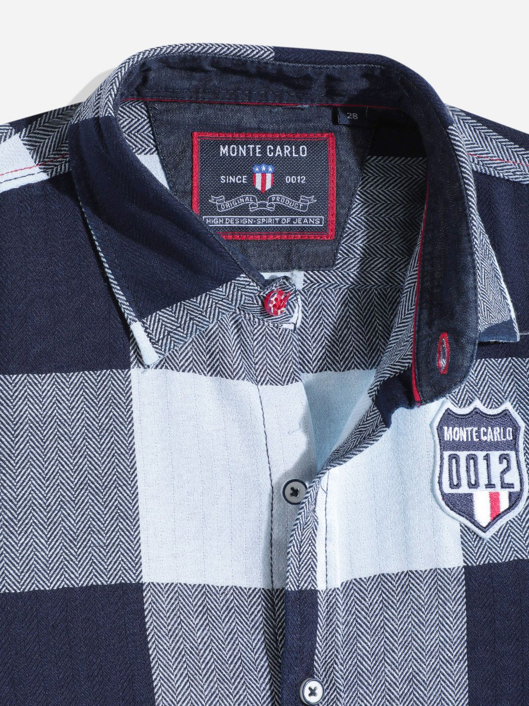 Monte Carlo Boys Gingham Checked Casual Smart Fit Shirt