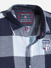 Monte Carlo Boys Gingham Checked Casual Smart Fit Shirt