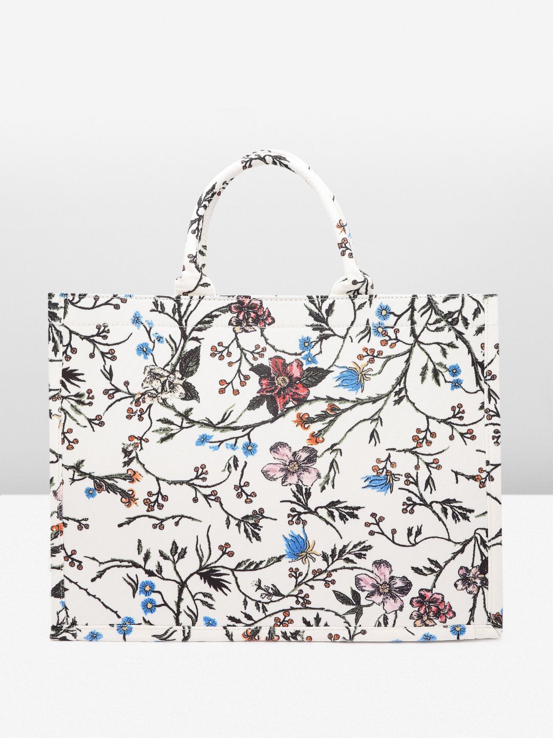 Lino Perros Floral Printed Structured Laptop Bag
