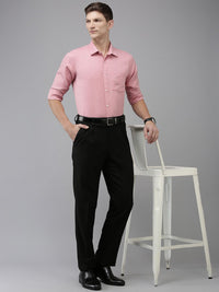 Park Avenue Self Design Textured Slim Fit Opaque Formal Shirt