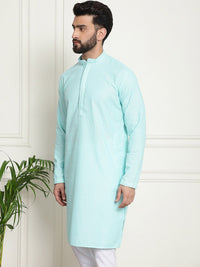 SOJANYA Geometric Embroidered Pure Cotton Straight Kurta