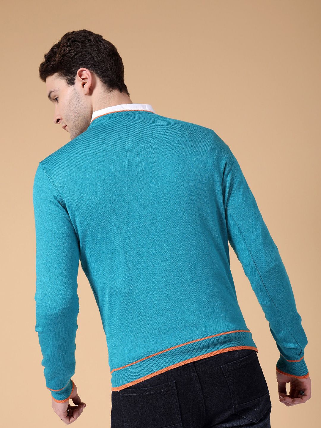 The Indian Garage Co Long Sleeves Acrylic Pullover Sweater