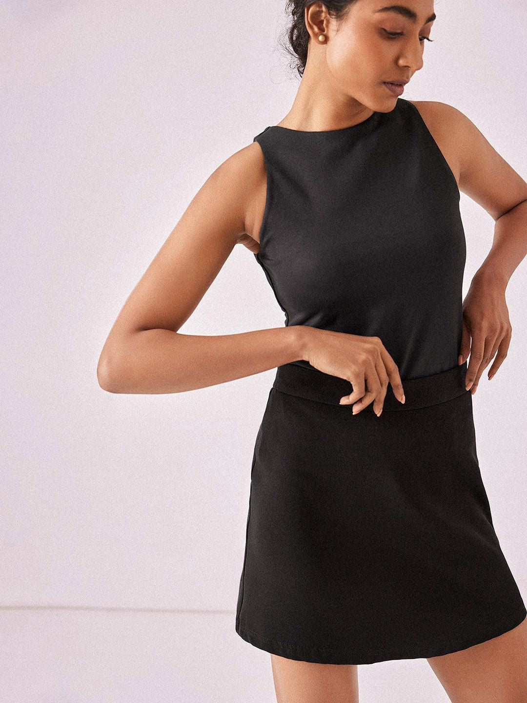 The Label Life Slip-On Mini Straight Skirt
