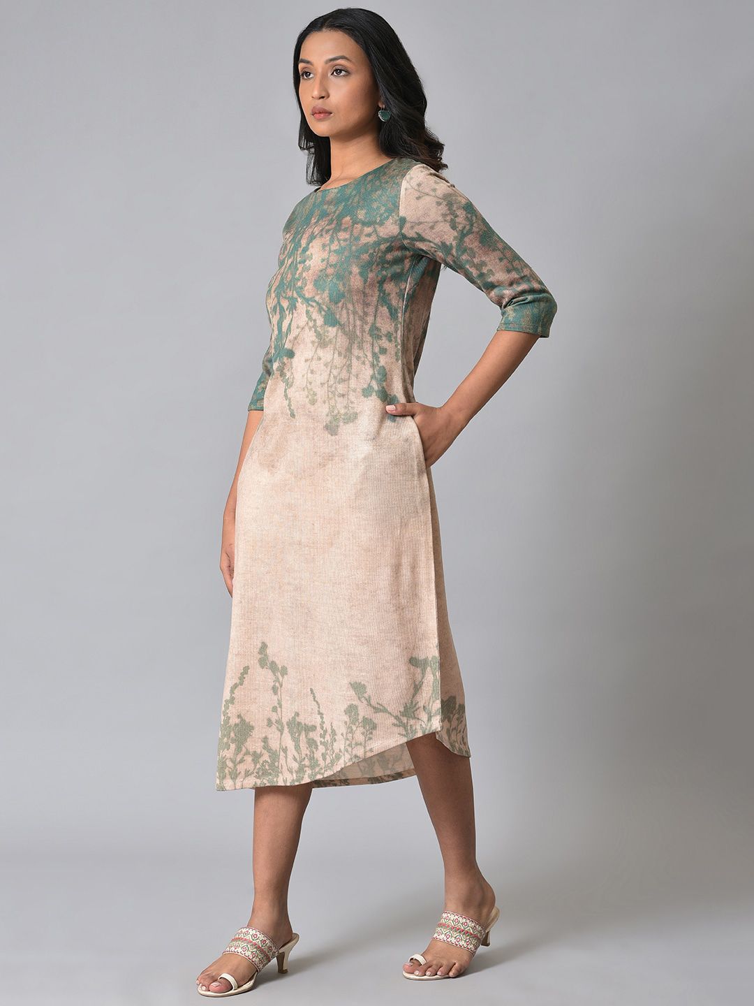 W A-Line Cotton Dress