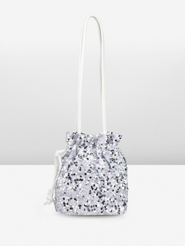 DressBerry Embellished Bucket Shoulder Bag