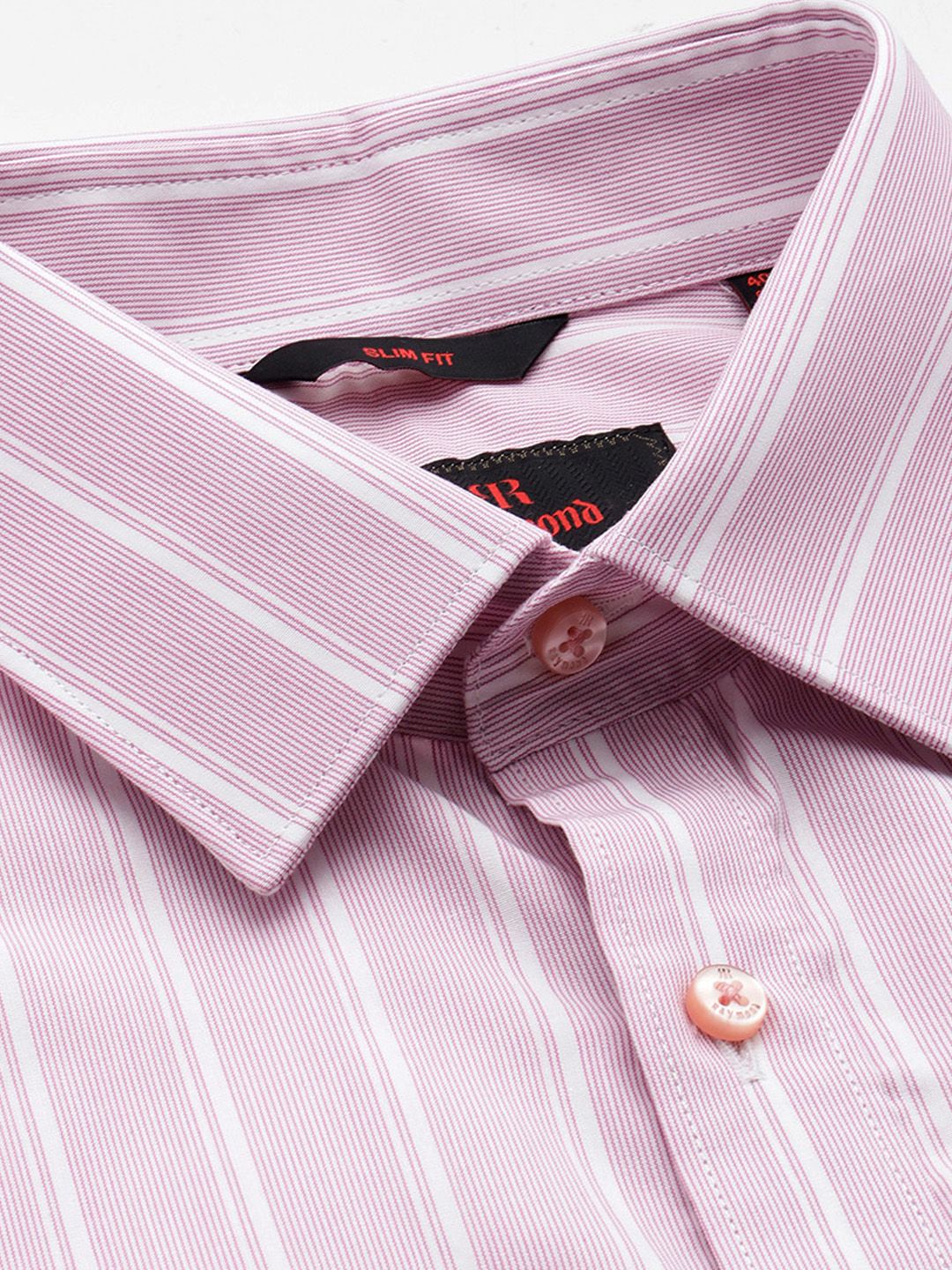Raymond Men Pure Cotton Slim Fit Striped Formal Shirt