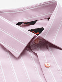 Raymond Men Pure Cotton Slim Fit Striped Formal Shirt