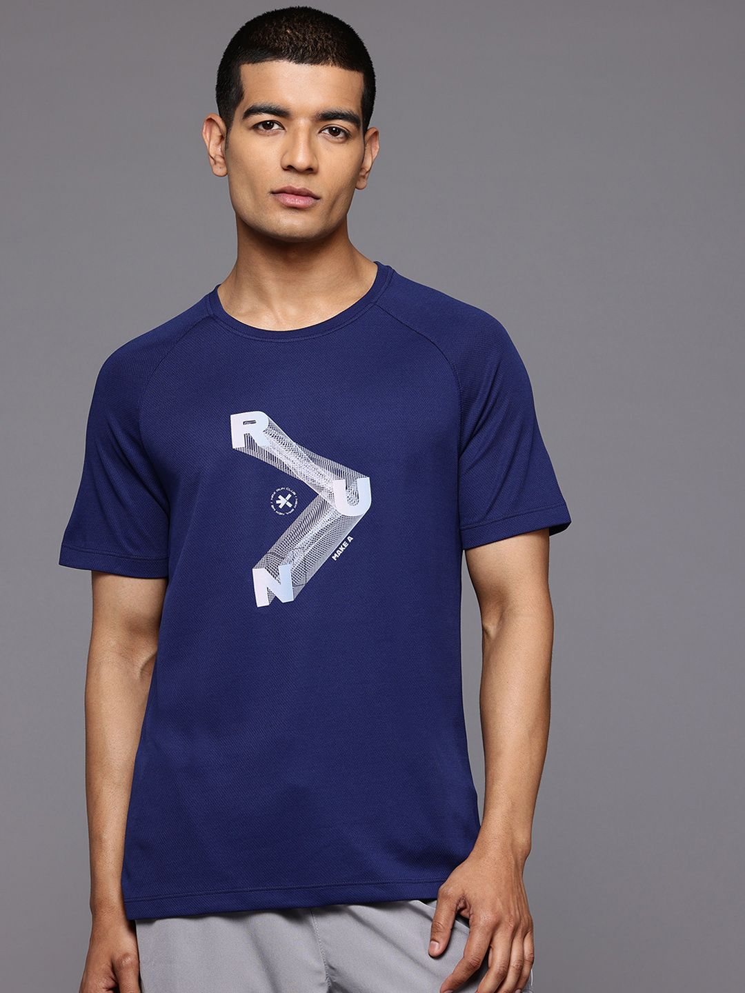 HRX by Hrithik Roshan Typography Printed Rapid-Dry Running T-shirt