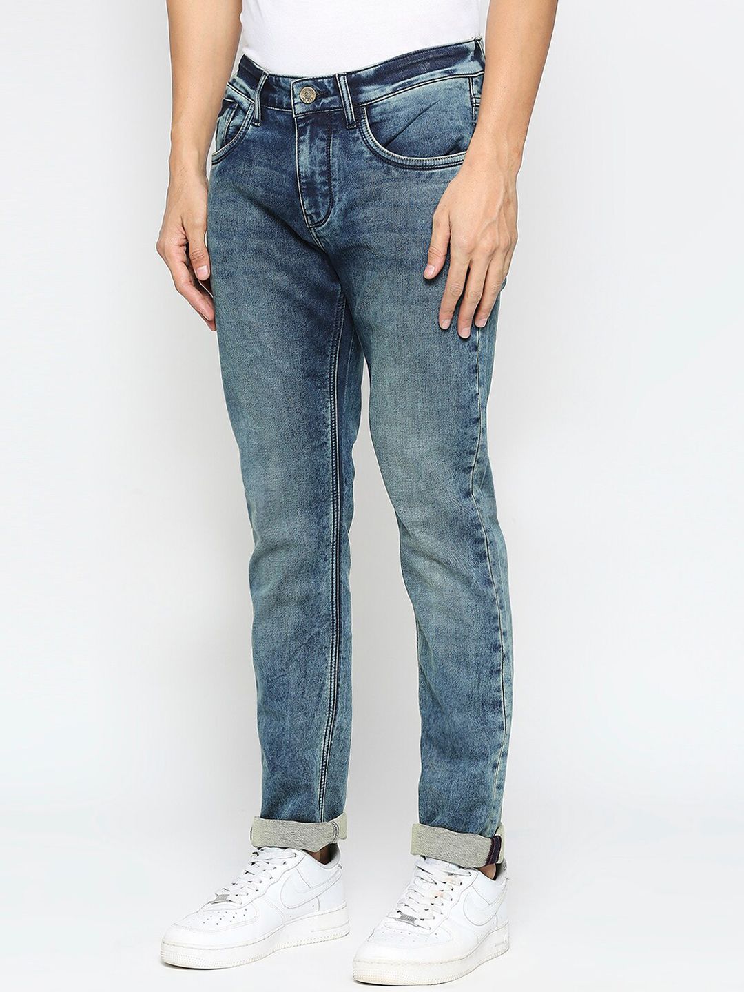 Being Human Men Clean Look Skinny Fit Heavy Fade Jeans