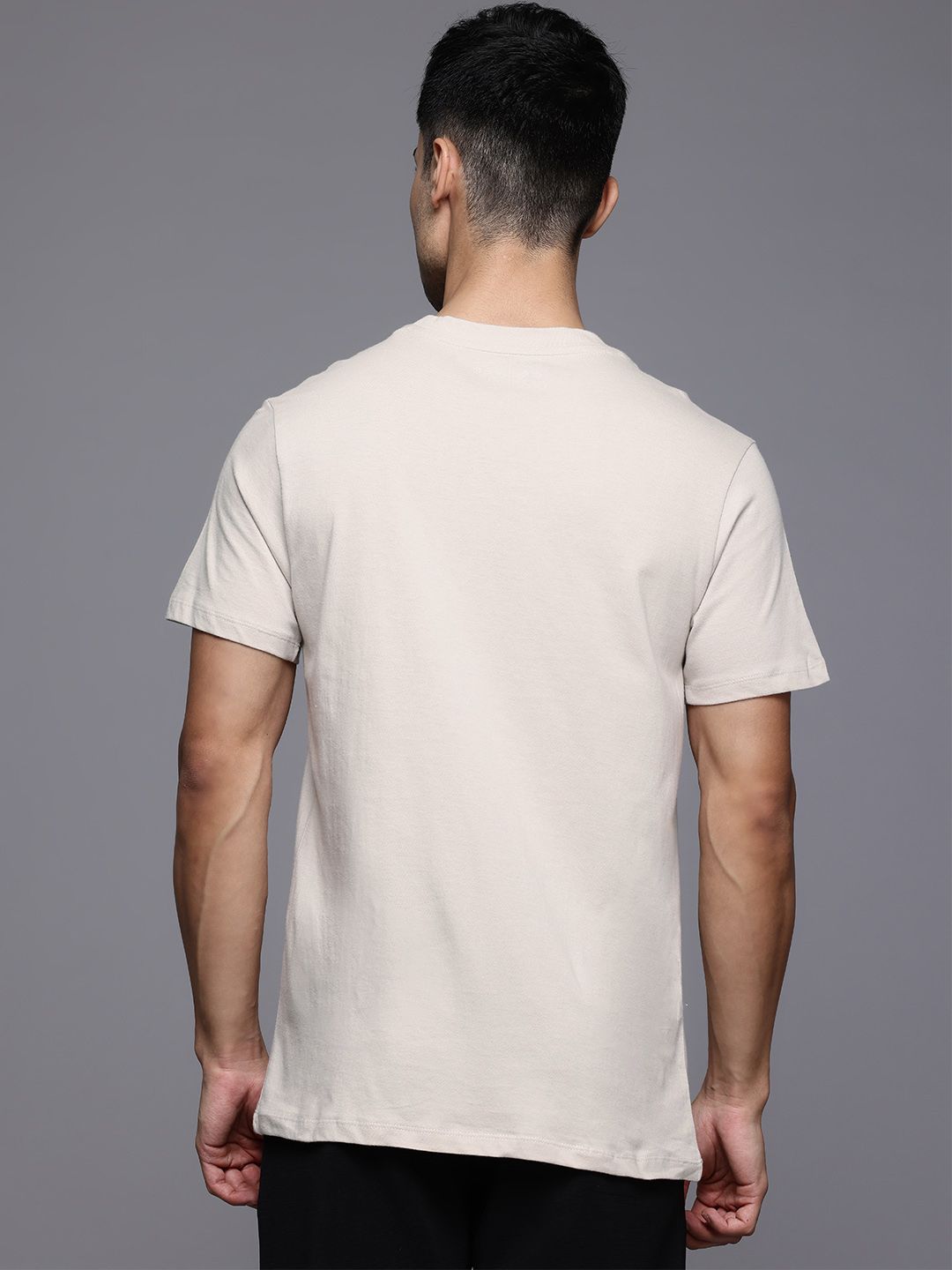 HRX by Hrithik Roshan Men Relaxed Fit Pure Cotton Yoga T-shirt