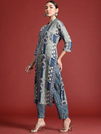 Indo Era Women Ethnic Motifs Printed Pure Cotton Kurta with Trousers & With Dupatta