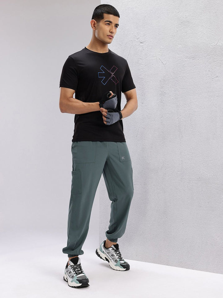 HRX by Hrithik Roshan Men Rapid-Dry Cargo Style Training Joggers