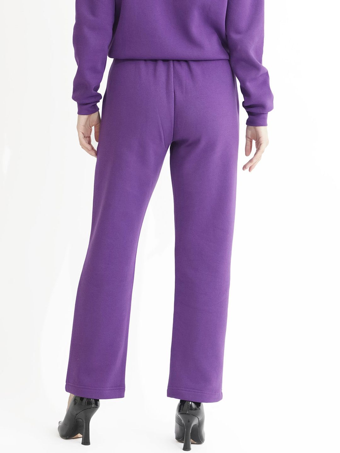 RAREISM Women Slim Fit Pure Cotton Trousers