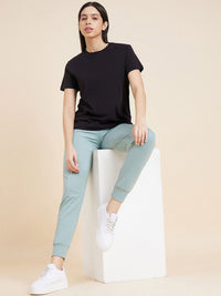 Sweet Dreams Green Women Mid Rise Joggers