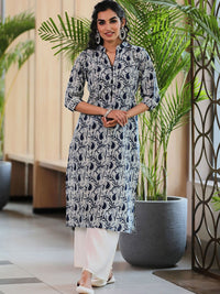 Libas Women Floral Printed Gotta Patti Floral Kurta