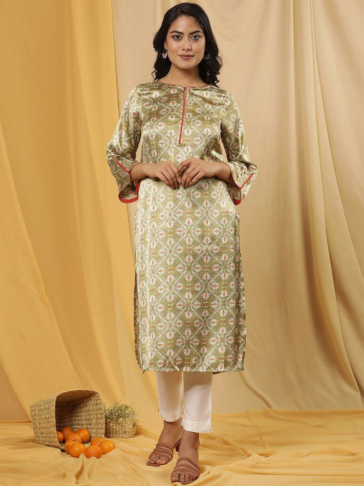 W Ethnic Motifs Printed Regular Kurta with Trouser