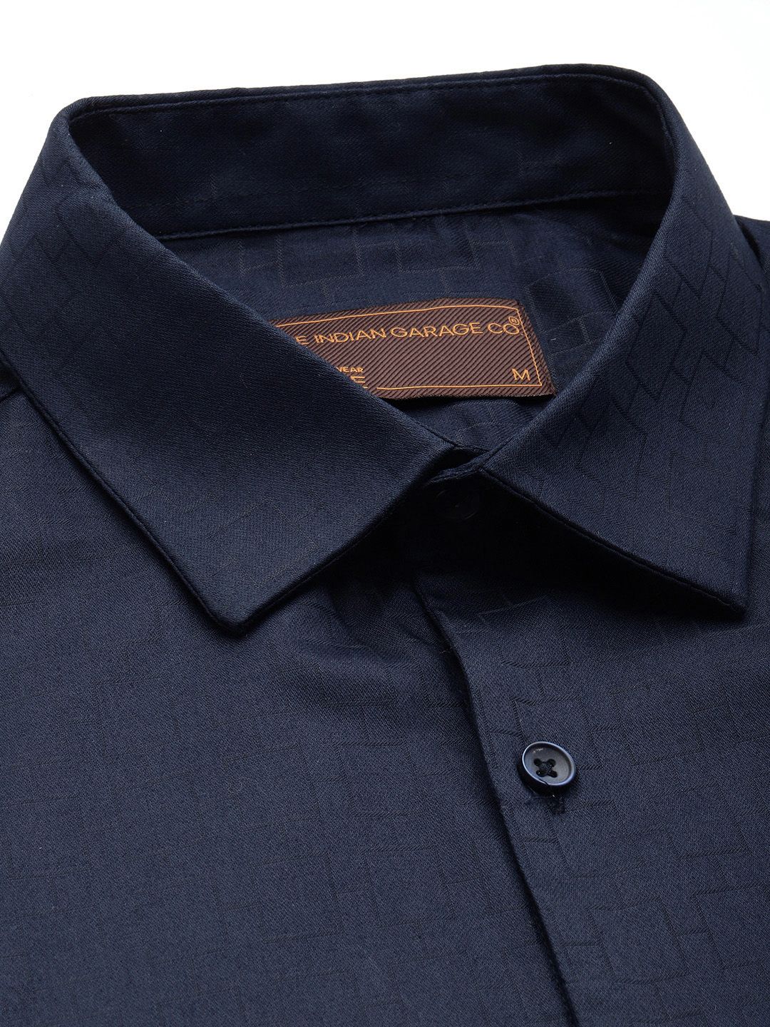 The Indian Garage Co. X Luxe Slim Fit Printed Formal Shirt