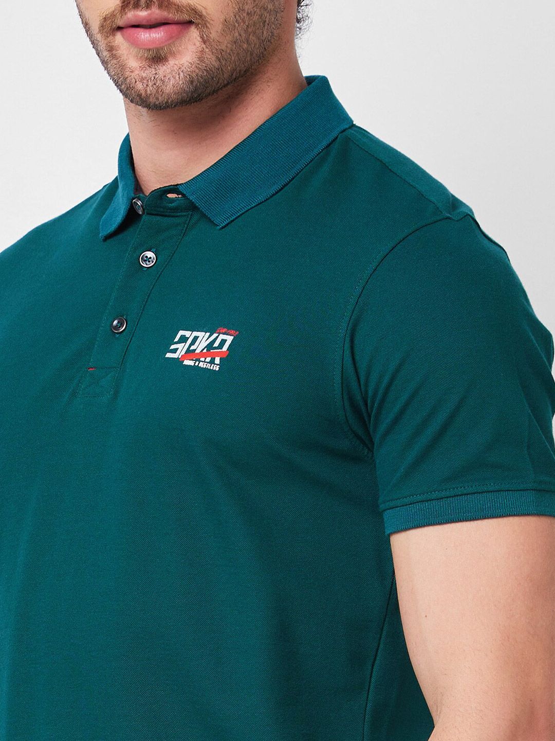 SPYKAR Polo Collar Slim Fit T-shirt