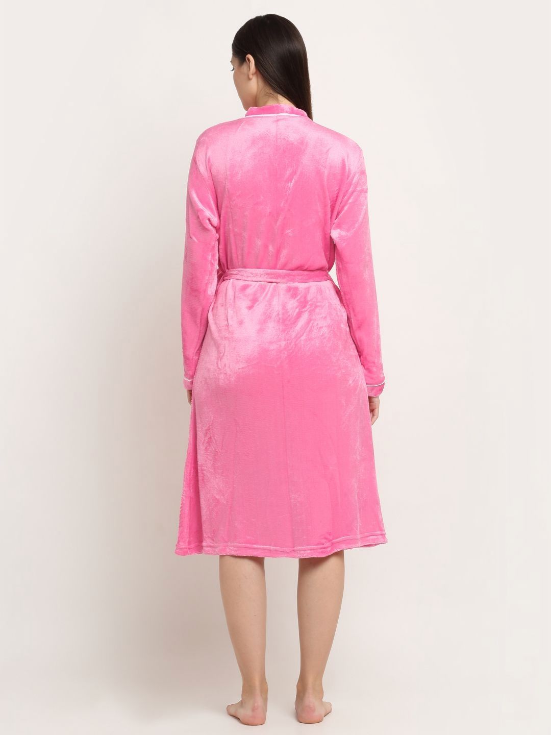 KLOTTHE Woolen Water Absorbent Bath Robe With Belt