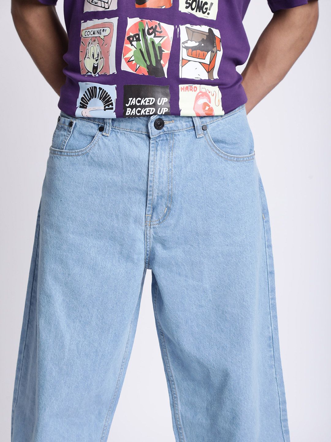 Bene Kleed Men Barrel fit High-Rise Jeans