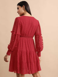 Tokyo Talkies Puff Sleeve Mini Fit & Flare Dress